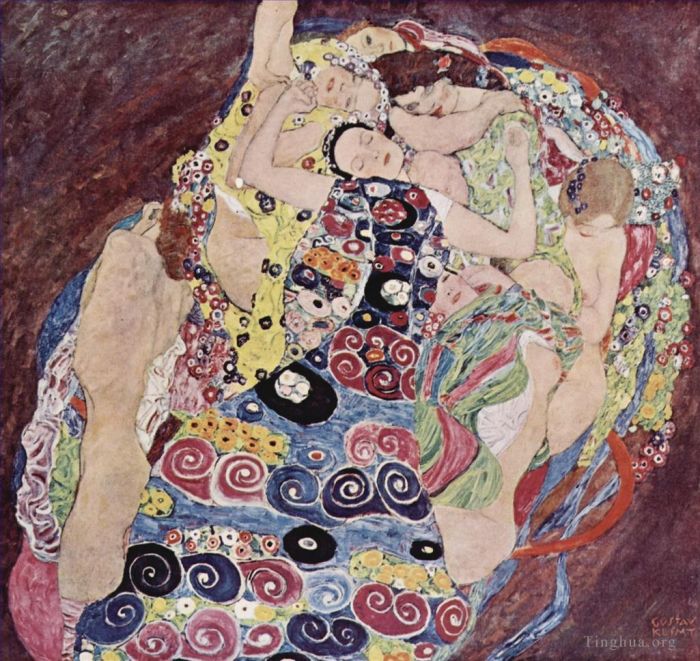 Gustave Klimt Ölgemälde - Die Jungfrauen
