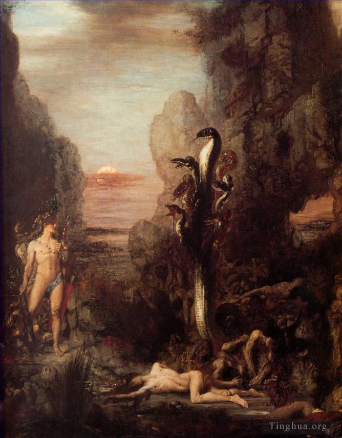Gustave Moreau Ölgemälde - Moreau Herkules und die Hydra
