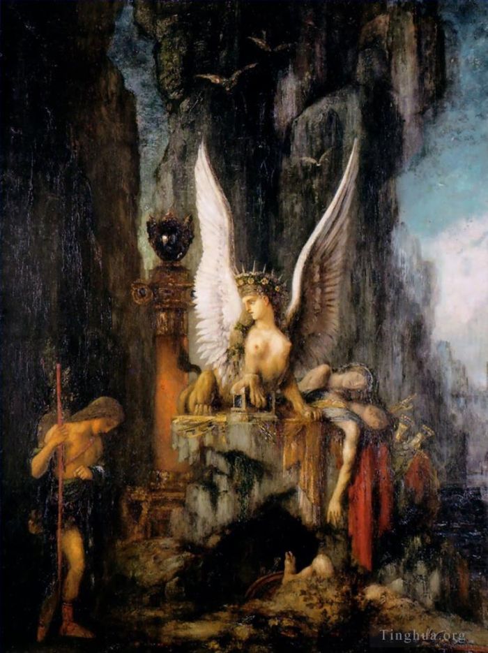 Gustave Moreau Ölgemälde - Ödipus der Wanderer