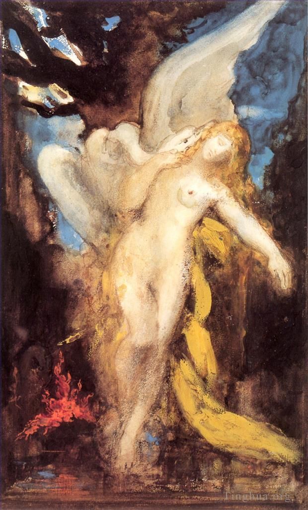 Gustave Moreau Ölgemälde - Leda
