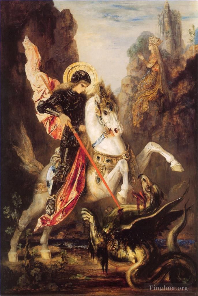 Gustave Moreau Ölgemälde - St. Georg