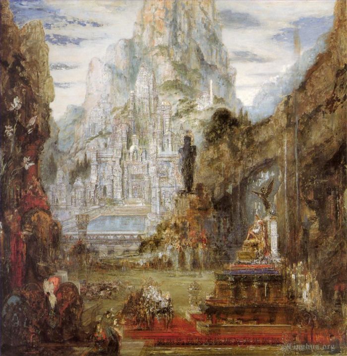 Gustave Moreau Ölgemälde - Der Triumph Alexanders des Großen