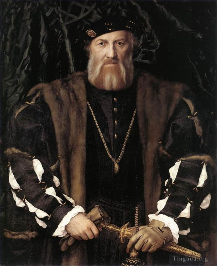 Hans Holbein the Younger Ölgemälde - Porträt von Charles de Solier, Herr von Morette