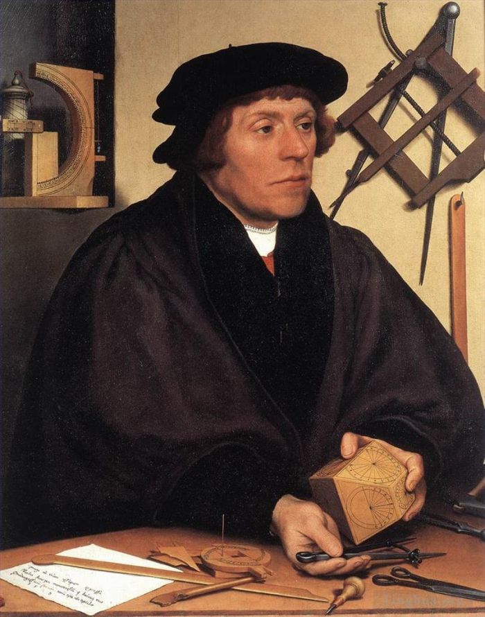 Hans Holbein the Younger Ölgemälde - Porträt von Nikolaus Kratzer