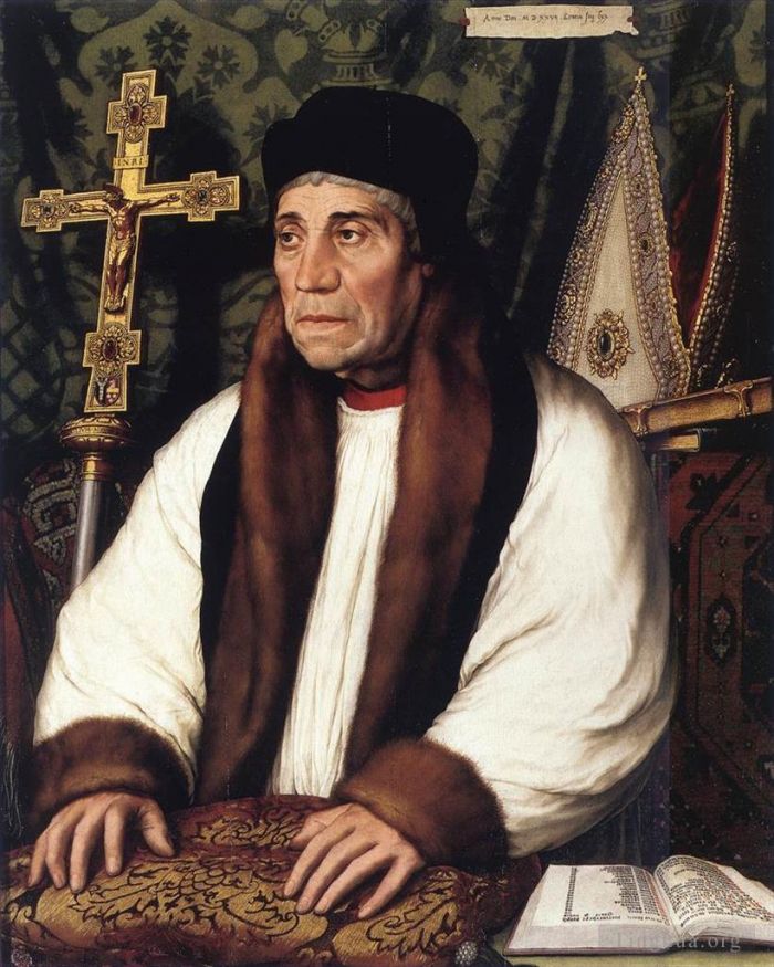 Hans Holbein the Younger Ölgemälde - Porträt von William Warham, Erzbischof von Canterbury
