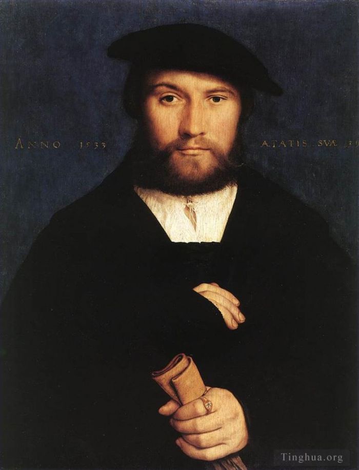 Hans Holbein the Younger Ölgemälde - Porträt eines Mitglieds der Familie Wedigh
