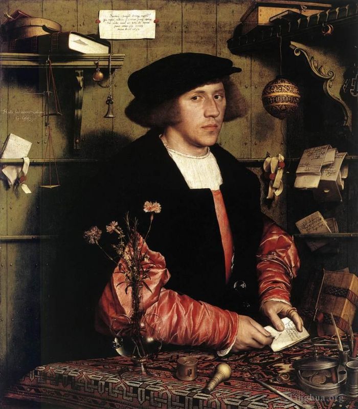 Hans Holbein the Younger Ölgemälde - Porträt des Kaufmanns Georg Gisze
