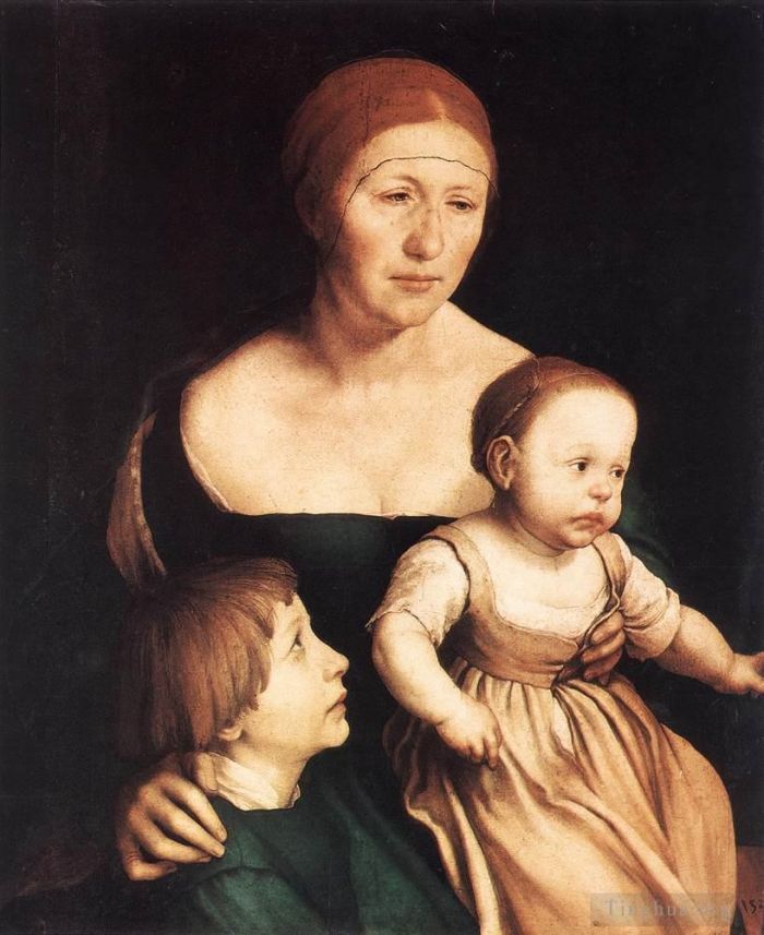 Hans Holbein the Younger Ölgemälde - Die Künstlerfamilie