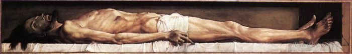 Hans Holbein the Younger Ölgemälde - Der Leichnam des toten Christus im Grab von Hans Holbein dem Jüngeren