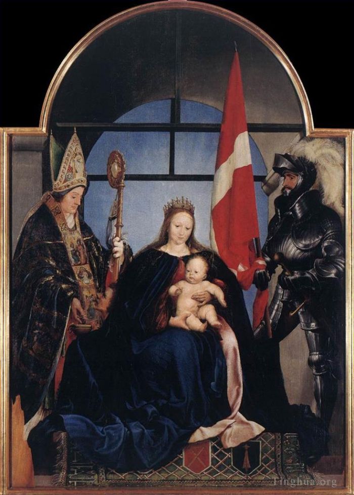 Hans Holbein the Younger Ölgemälde - Die Solothurner Madonna Hans Holbein der Jüngere