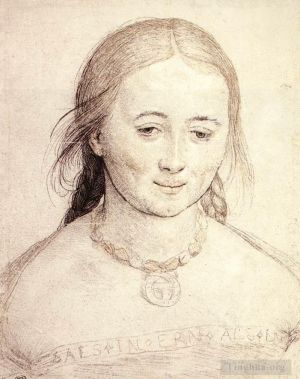 Hans Holbein the Younger Werk - Kopf einer Frau