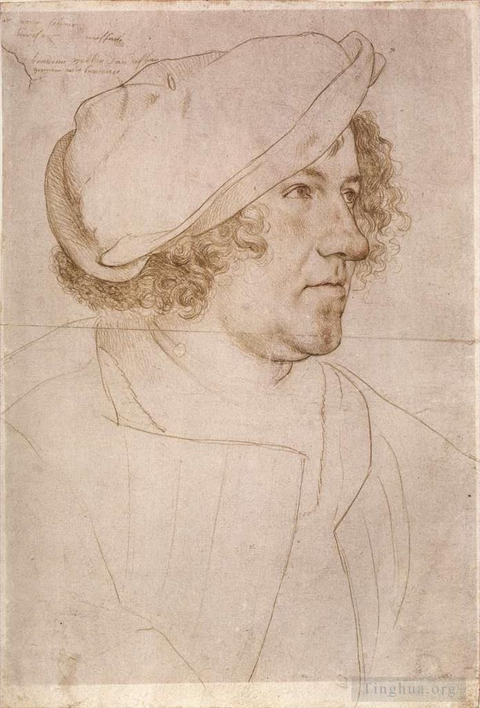 Hans Holbein the Younger Andere Malerei - Porträt von Jakob Meyer zum Hasen