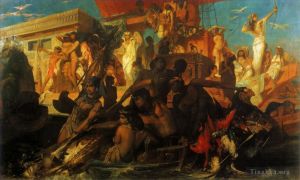 Hans Makart Werk - Die Niljagd der Kleopatra