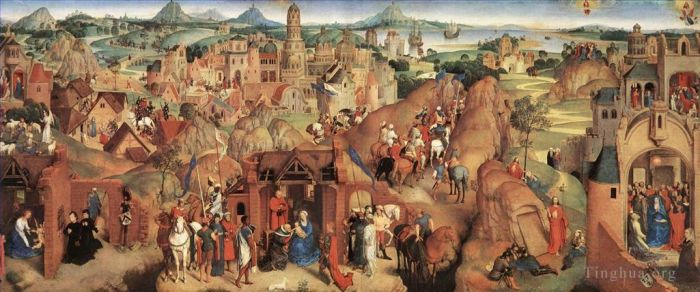Hans Memling Ölgemälde - Advent und Triumph Christi 1480