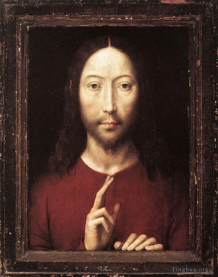 Hans Memling Ölgemälde - Christus gibt seinen Segen 1481