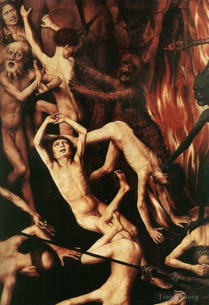 Hans Memling Ölgemälde - Triptychon des Jüngsten Gerichts, geöffnet 1467detail11
