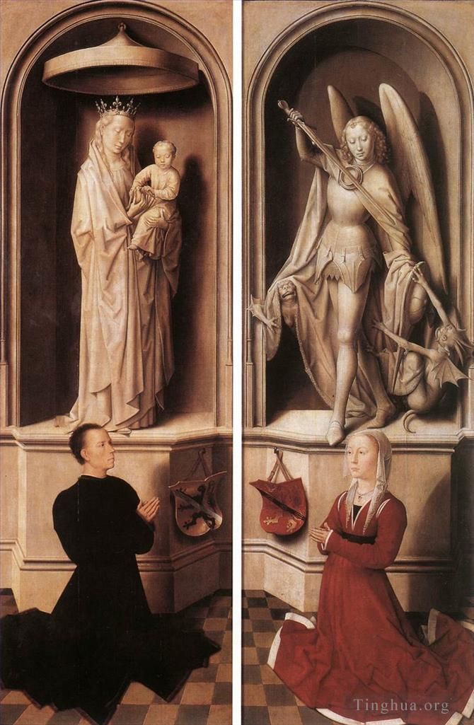 Hans Memling Ölgemälde - Triptychon des Jüngsten Gerichts, geöffnet 1467detail13