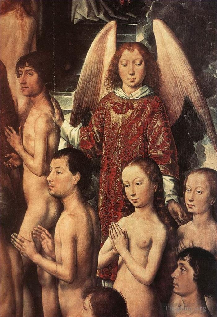 Hans Memling Ölgemälde - Triptychon des Jüngsten Gerichts, geöffnet 1467detail2