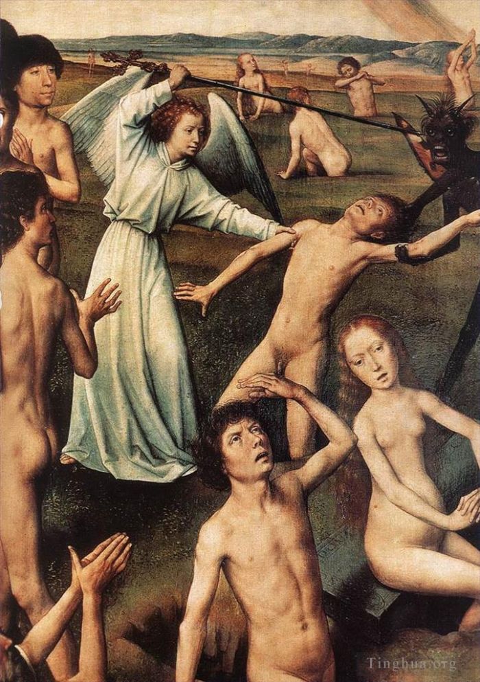 Hans Memling Ölgemälde - Triptychon des Jüngsten Gerichts, geöffnet 1467detail8