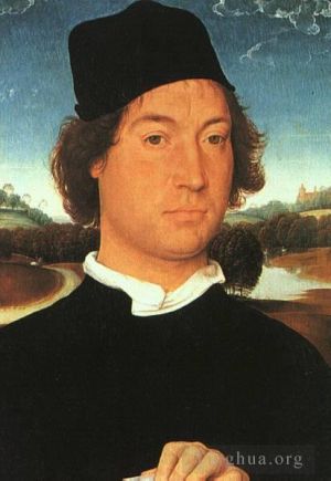 Hans Memling Werk - Porträt eines jungen Mannes 1480