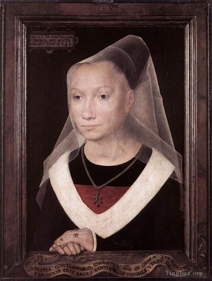 Hans Memling Ölgemälde - Porträt einer jungen Frau 1480