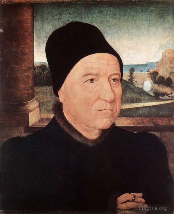 Hans Memling Ölgemälde - Porträt eines alten Mannes 1470