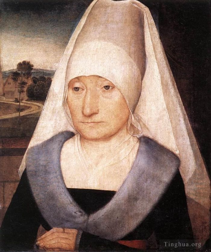 Hans Memling Ölgemälde - Porträt einer alten Frau 1470