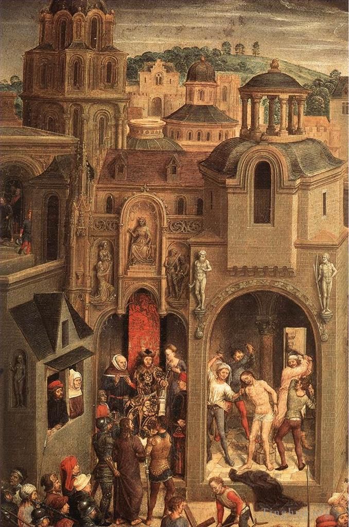 Hans Memling Ölgemälde - Szenen aus der Passion Christi 1470detail4