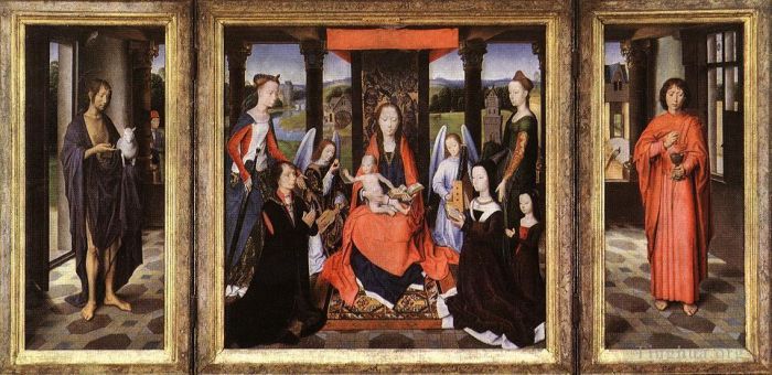 Hans Memling Ölgemälde - Das Donne-Triptychon 1475