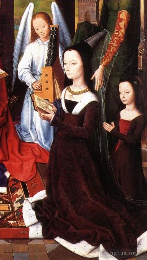 Hans Memling Werk - Das Donne-Triptychon 1475detail5Mitteltafel