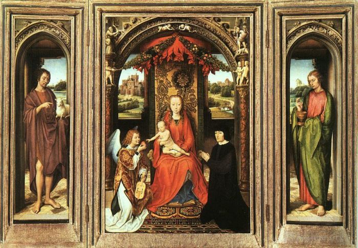 Hans Memling Ölgemälde - Triptychon 1485