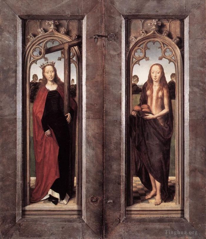 Hans Memling Ölgemälde - Triptychon von Adriaan Reins 1480detail4geschlossen