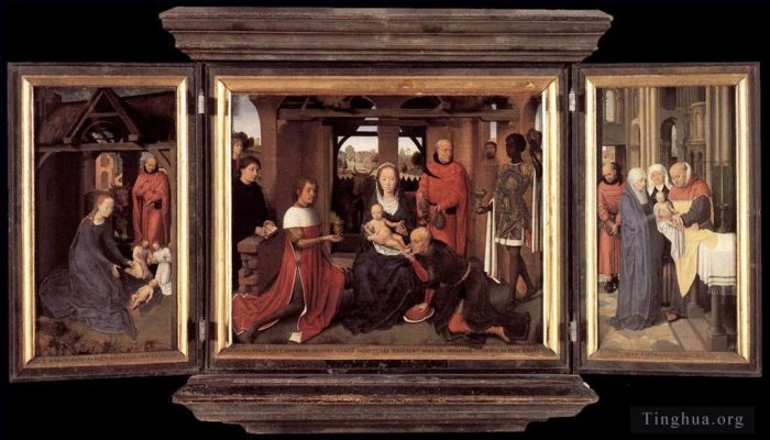 Hans Memling Ölgemälde - Triptychon von Jan Floreins 1479