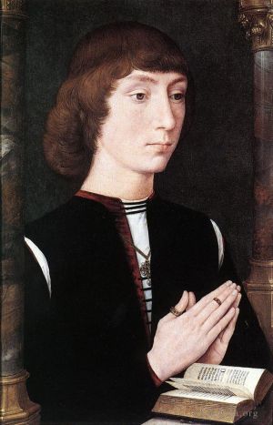 Hans Memling Werk - Junger Mann beim Gebet 1475