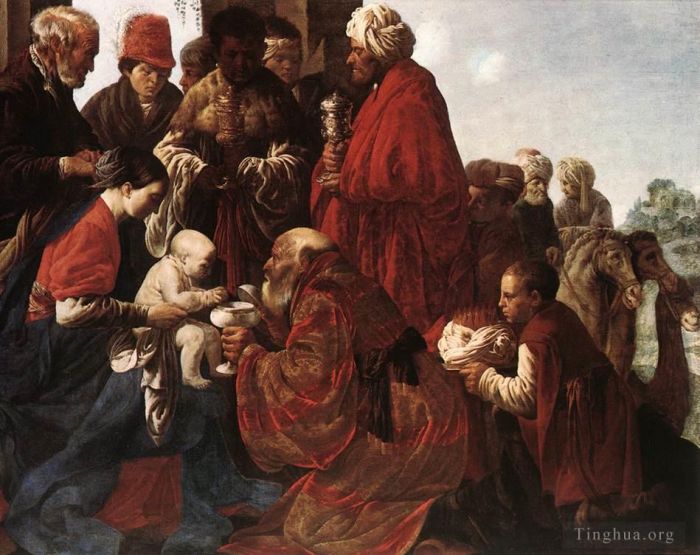 Hendrick ter Brugghen Ölgemälde - Die Anbetung der Heiligen Drei Könige