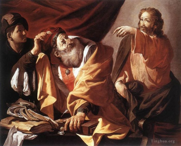 Hendrick ter Brugghen Ölgemälde - Die Berufung des heiligen Matthäus 1616
