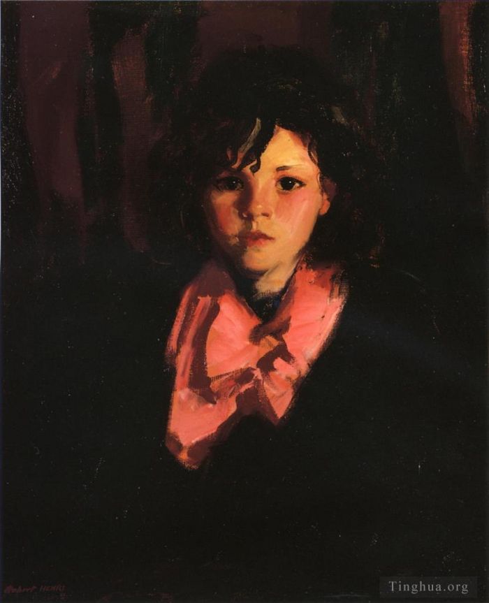 Robert Henri Ölgemälde - Porträt von Mary Ann