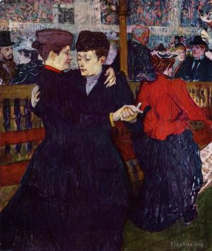 Henri de Toulouse-Lautrec Werk - Im Moulin Rouge die zwei Walzer