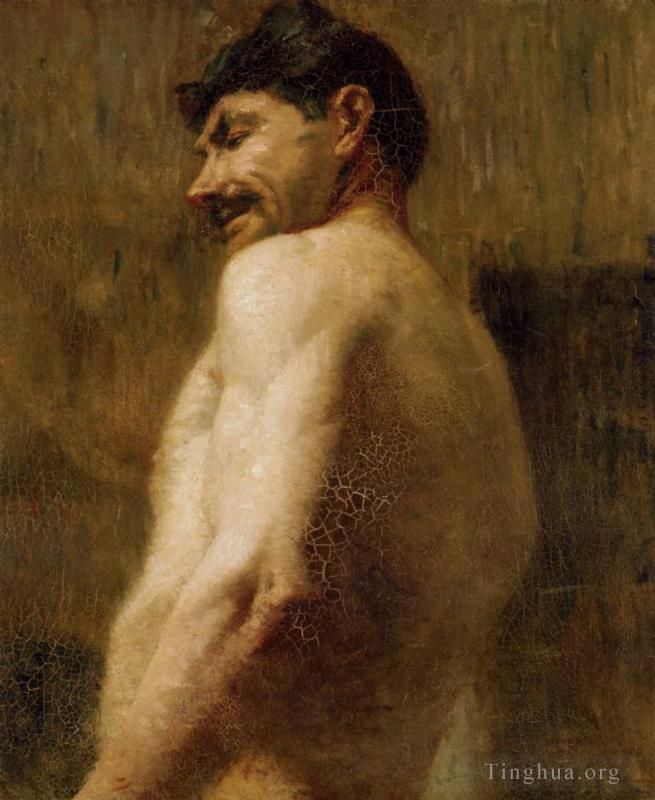 Henri de Toulouse-Lautrec Ölgemälde - Büste eines nackten Mannes