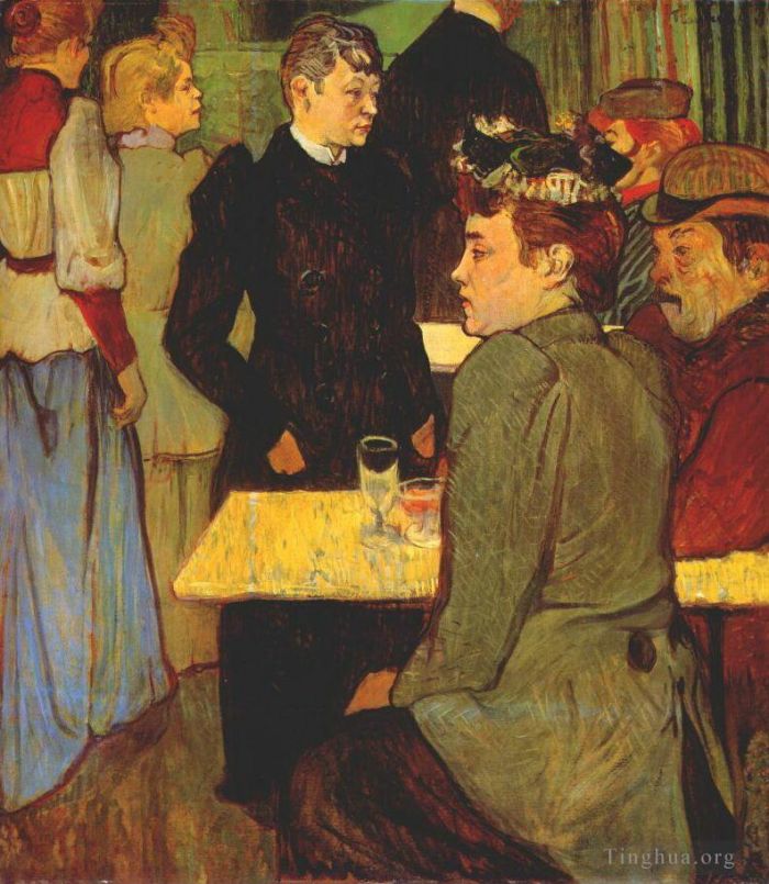 Henri de Toulouse-Lautrec Ölgemälde - Ecke in der Moulin de la Galette 1892
