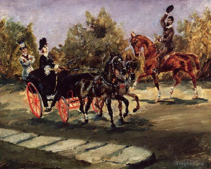Henri de Toulouse-Lautrec Ölgemälde - Schön an der Promenade des Anglais 1880
