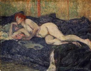 Henri de Toulouse-Lautrec Werk - Liegender Akt 1897