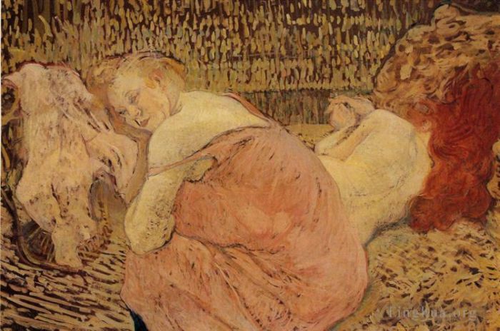 Henri de Toulouse-Lautrec Ölgemälde - Zwei Freunde 1895