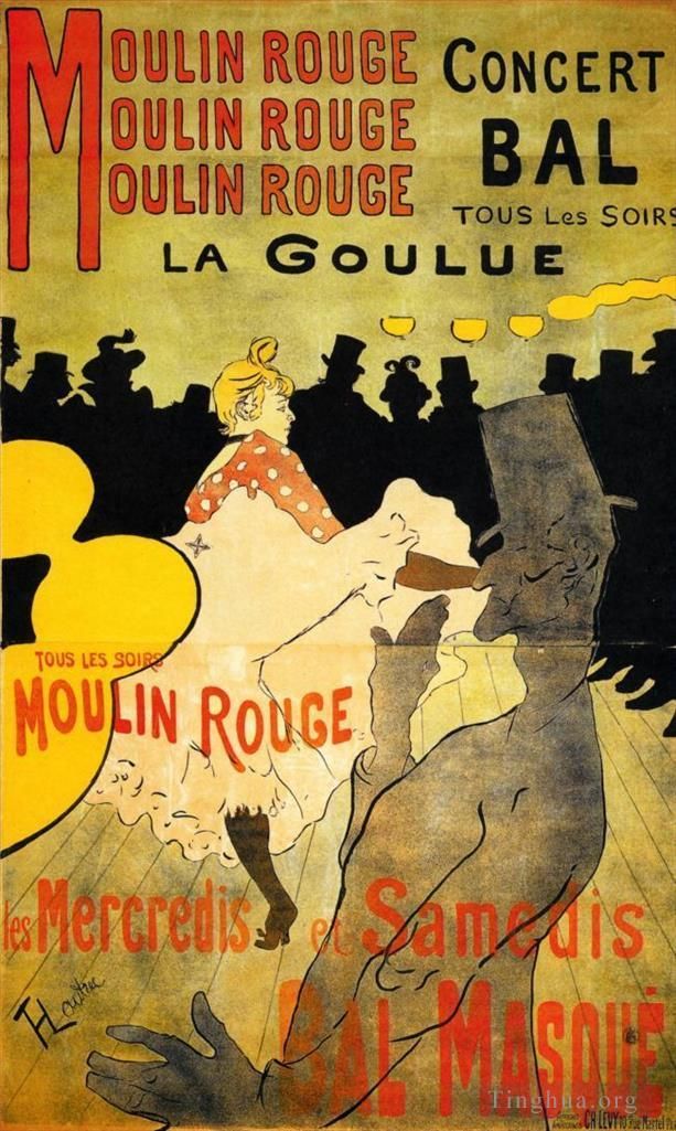Henri de Toulouse-Lautrec Andere Malerei - Moulin Rouge