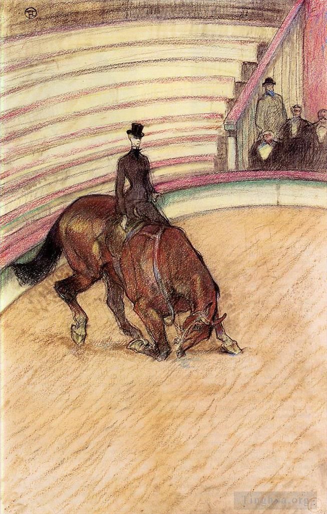 Henri de Toulouse-Lautrec Andere Malerei - Bei der Zirkusdressur 1899
