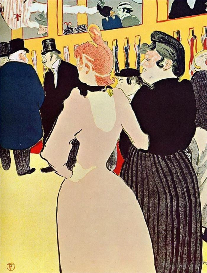 Henri de Toulouse-Lautrec Andere Malerei - Im Moulin Rouge La Goulue mit ihrer Schwester 1892