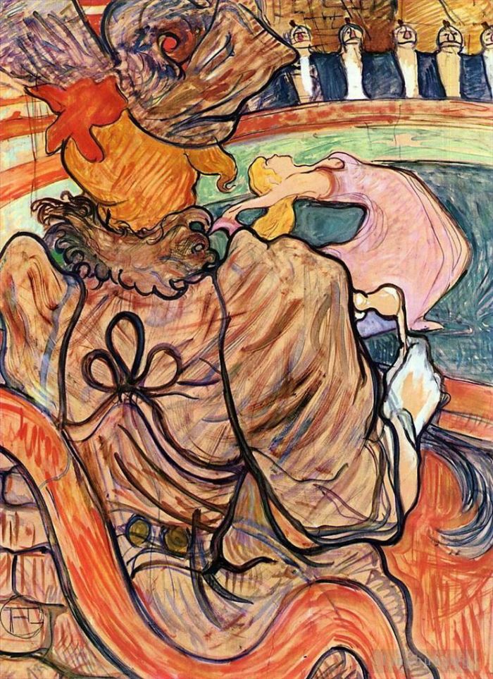 Henri de Toulouse-Lautrec Andere Malerei - Beim Nouveau Cirque die Tänzerin und fünf ausgestopfte Hemden 1891