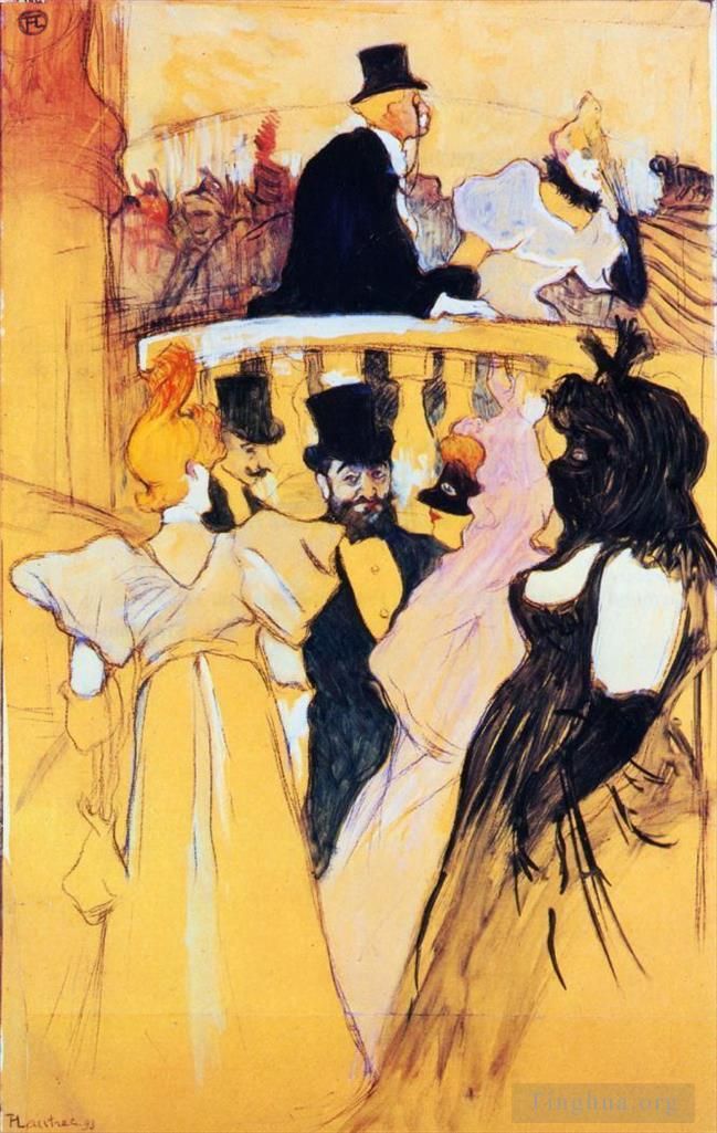 Henri de Toulouse-Lautrec Andere Malerei - Auf dem Opernball 1893