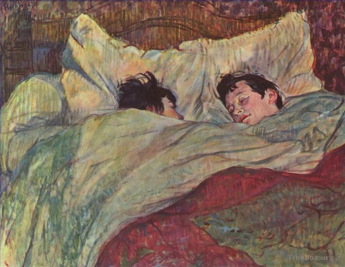 Henri de Toulouse-Lautrec Andere Malerei - Im Bett 1893