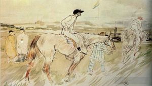 Henri de Toulouse-Lautrec Werk - Reicht es, etwas leidenschaftlich zu wollen, der gute Jockey 1895?